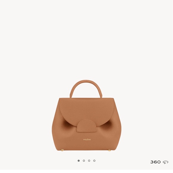 Polene Handbags - Polene Numero Un Nano in Textured Tan Leather